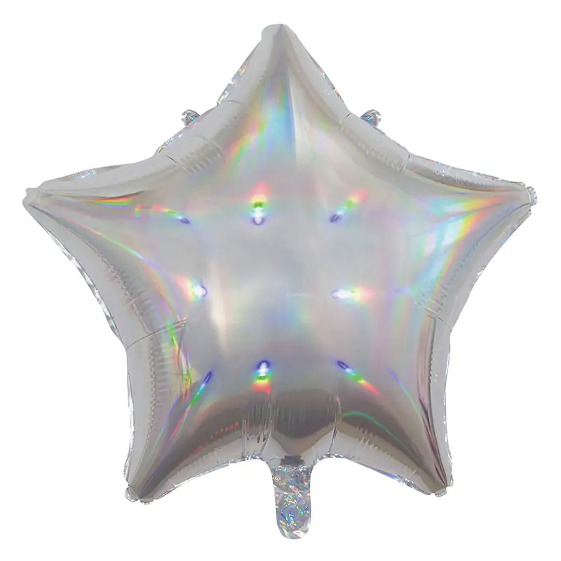 Işıltılı Silver Düz Yıldız